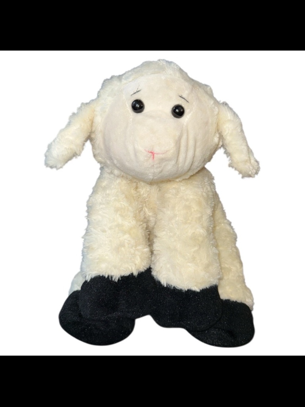 Kohls Cares Click Clack Moo White Lamb Sheep Stuffed Beanbag Plush 12” Kohl’s